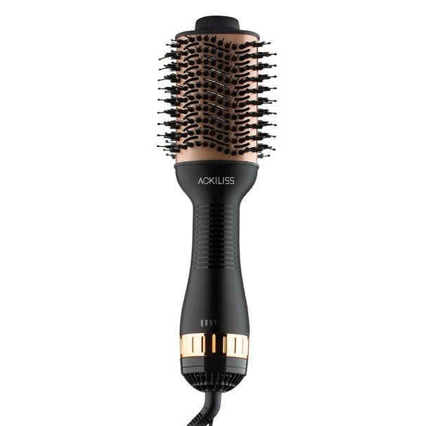 European Standard And Straightening Dual-use Styling 3-in-1 Hot Air Brush Automatic Curling Iron Electric Hair Dryer_viptrois.com