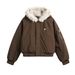 Men's Clothing 2025 Winter New Style Puffer Jacket American Retro Thickened Fur Collar Cotton Jacket Short Warm Cotton Jacket_viptrois.com