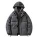 Large Size Fake Two-piece Cotton-padded Clothes For Men, Loose And Casual In Winter, Thickened Fleece Cotton-padded Jacket, Hooded Cotton-padded Jacke_viptrois.com