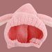 Kids'hats Baby with the pink series of autumn and winter boys and girls windproof ear warm knitted hat_viptrois.com