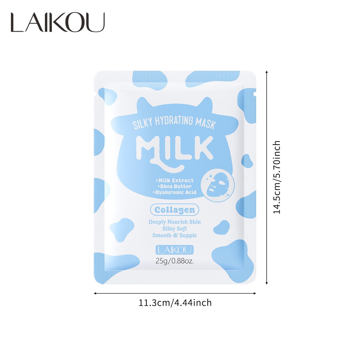 LAIKOU Milk Mask 25g Hydrating Moisturizing Facial Care Moisturizing Mask_viptrois.com