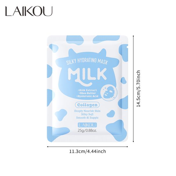 LAIKOU Milk Mask 25g Hydrating Moisturizing Facial Care Moisturizing Mask_viptrois.com