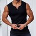 2025 Summer Knitted Vertical Stripe Fitness Sports Slim-fitting V-neck Wide Shoulder Tank Top_viptrois.com
