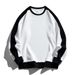 2026 Spring Autumn European-USA Style Fashion Outerwear Men's Cotton Round Collar Black White Splicing Long Sleeve Casual Loose Thick Sweatshirts_viptrois.com