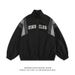 American Retro Street Splicing Stand-up Collar Jacket For Men And Women 2026 Spring New Vintage Sports Top_viptrois.com