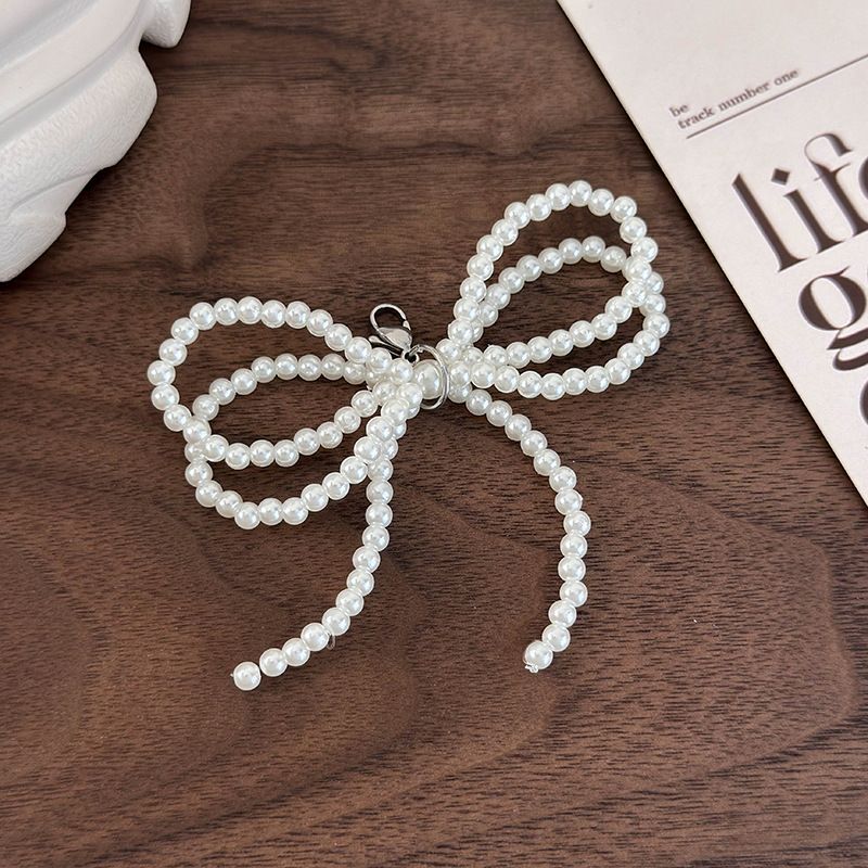 Single DIY Handmade Beaded Bow Lobster Buckle Shoe Buckle Fashionable All Match Shoe Decoration Shoelace Buckle Women_viptrois.com