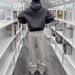 Men's Clothing Retro Casual West Coast Sweatpants High Street Kpop Hip Hop Rap Casual Pants Loose Straight Pants Y2k_viptrois.com