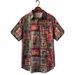 Men's Clothing Short Sleeve Ethnic Style Tribal Animal Print Shirt_viptrois.com