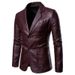 2024 Men Slim Autumn New Causal Vintage Leather Jacket Coat Men Design Motorcycle Biker Zipper Pocket PU Leather Jacket Coat_viptrois.com