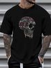 Ay Guey Skull T Shirt Women's XL Black Colorful Mexican Sugar Art Unisex Stretched Designer Clothes Streetwear Stylish Soft Comfortable Slightly_viptrois.com