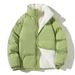 Down Cotton-padded Jacket For Men, Winter Youth, Thickened And Fleece Warm Cotton-padded Jacket, Men's Top, Loose Cotton-padded Jacket, Trendy_viptrois.com