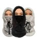 Thermal Winter Face Mask With Fleece Lining - Windproof Ski Balaclava For Outdoor Activities, Cycling, And Snow Sports (Unisex, Black/White/Gray)_viptrois.com