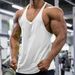 Men's Clothing Summer Sports Leisure Fitness Running Cotton Vest Thin Strap Solid Color Vest Men_viptrois.com