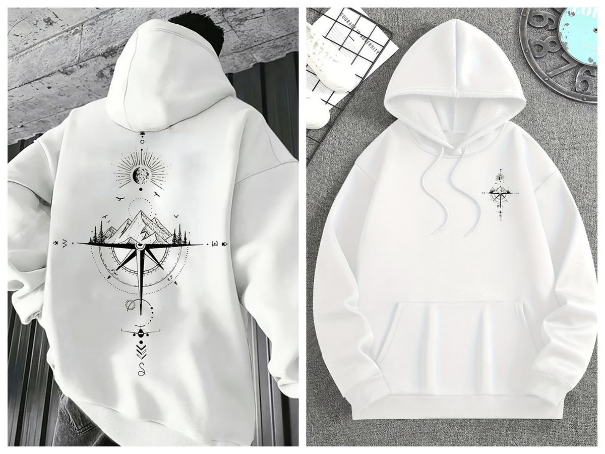 American Retro Trend Pullover Hooded Sweater Men's 2025 Spring And Autumn New Loose High Street Casual Versatile Top_viptrois.com
