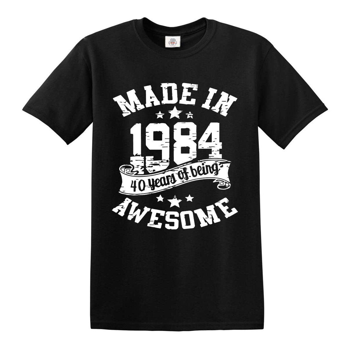 40th Birthday Awesome Made In 1984 100% Cotton T-shirt Mens Tees Top Mens Womens Present Gift Top Tee_viptrois.com