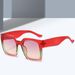 Dopamine Sunglasses For Women - UV400 Large Square Frame With Wide Legs (Trendy 2025 Design, Small Face Fit)_viptrois.com