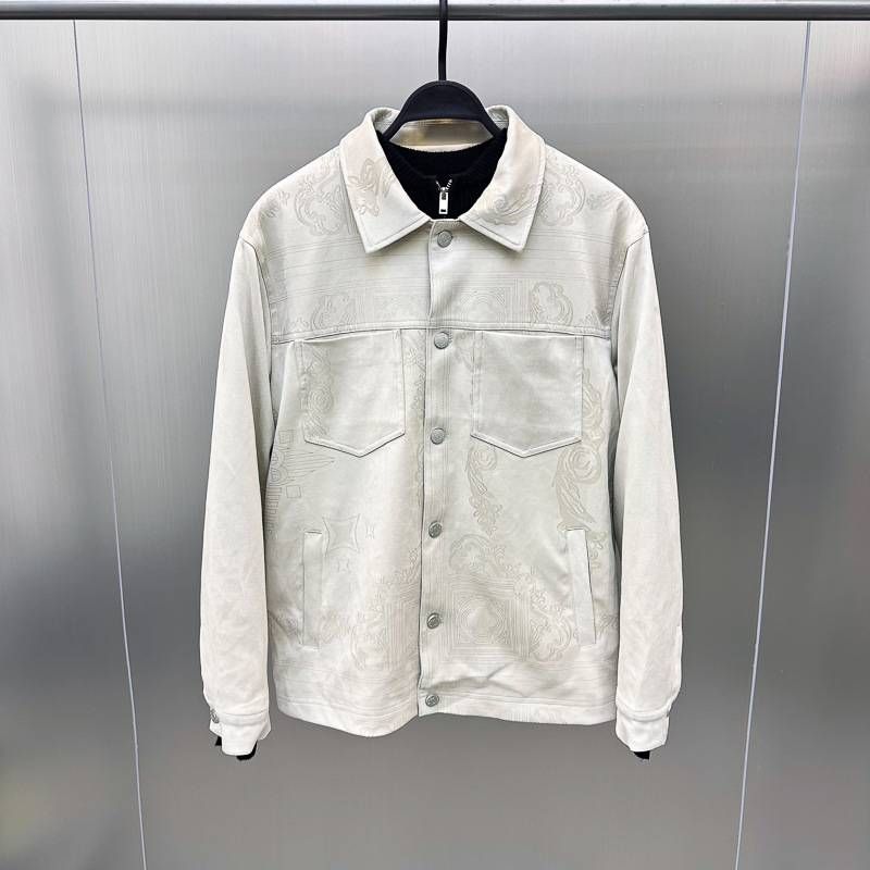 Men's Clothing Men's autumn lapel jacket long sleeve laser engraved jacket fashion loose jacket coat tide_viptrois.com