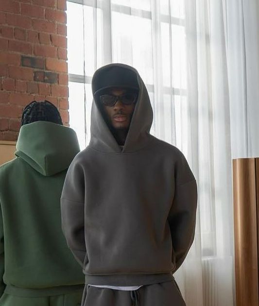 Men's Clothing Casual Simple Couple Fashion Hoodie Solid Color Loose Sweater Sweatshirt_viptrois.com