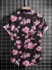 Men's Clothing New Irregular Print Short Sleeved Shirt_viptrois.com