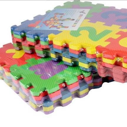 Children's Alphabet And Number Puzzle Educational Toys Foam Floor Mat 12*12cm 36 Pieces Per Pack_viptrois.com