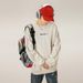 Heavyweight Crewneck Sweatshirt – Unisex Oversized Drop-Shoulder Tee With Detachable Sleeve Panels (M-XXL, Black/Sage Green/Beige, 54% Cotton Blend)_viptrois.com