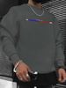 Men's Loose Casual Fashionable Classic Paris Letter Pattern Printed Round Neck Long Sleeved Sweatshirt Suitable For Autumn And Winter Wear_viptrois.com