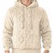 Men's Heavyweight Fleece-Lined Hooded Sweatshirt, Winter Pullover With Zipper Pockets, Loose Fit Casual Zip-Up Hoodie For Cold Weather_viptrois.com