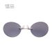 New Clip-on Hacker Empire Metal Round Frame Sunglasses Unique Rimless Glasses_viptrois.com