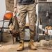 Men's Retro Cargo Pants - Thickened Workwear Trousers With Zipper Cuffs For Outdoor & Casual Wear Fashion_viptrois.com