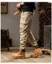 Men's Stylish Cargo Pants - High Street Loose Fit Utility Trousers With Multi-Pockets, Durable & Comfortable (Black, Gray, Army Green, Khaki)_viptrois.com