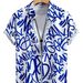 Men's Casual Short Sleeve Shirt With Graffiti Letter Print - Relaxed Fit & Breathable For Summer Wear_viptrois.com