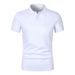 POLO Shirt Men's Summer 2026 New Large Size Crew-neck Short-sleeved T-shirt Plain-colored Top_viptrois.com