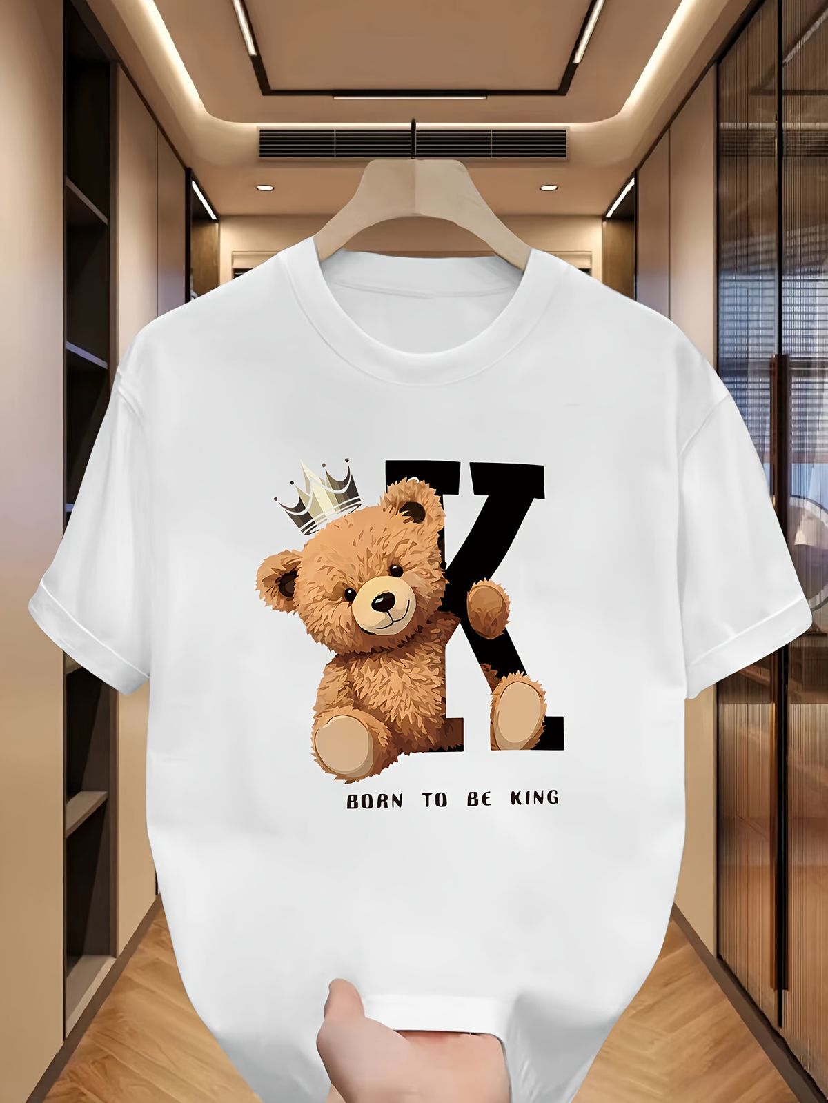 Men's 100% Cotton Stretch Fabric T-Shirt Casual Round Neck Short Sleeve With Print Ideal Gift Comfortable And Breathable For All Seasons Gift For Men_viptrois.com