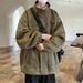 Pulse American Style Suede Men, Spring And Autumn Vibe Trench Coat, Trendy Brand, Cool Japanese Retro Jacket For Men_viptrois.com