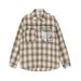 Men's Clothing Street Rock Character Print Plaid Long Sleeved Shirt Spring And Autumn New Retro Casual Versatile Shirt Jacket_viptrois.com