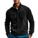 Men's Clothing Corduroy Collar Jacket Retro American Style Multi-Pocket Workwear Black Blue Khaki V-Neck Long Sleeve Casual Basic_viptrois.com
