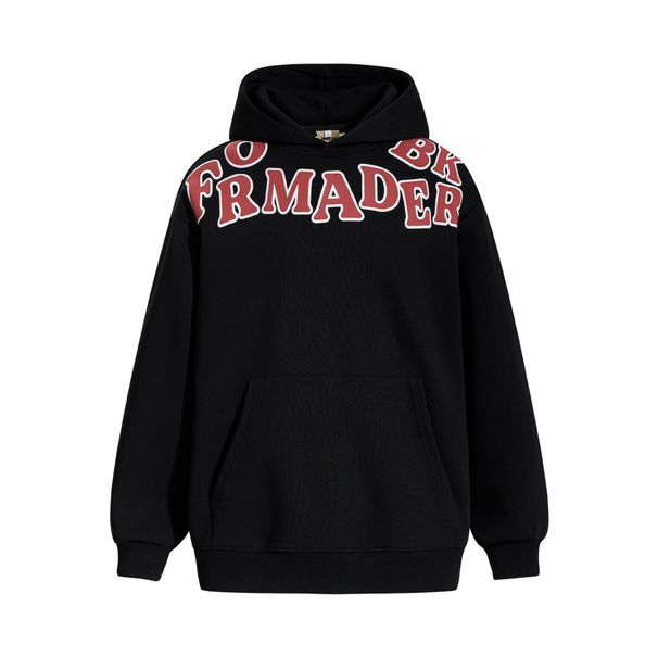 Design Sense High Street Letter Print Hooded Loose Men's Sweatshirt Trendy American Style Autumn Winter Long Sleeve_viptrois.com