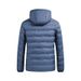 Men's Graphene Self-Heating Hooded Down Jacket, Lightweight Windproof Coat With 85% White Duck Down, Suitable For Outdoor Sports & Casual Wear_viptrois.com