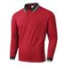 Men’s Jacquard Collar Long-Sleeve Polo Shirt – Breathable & Stylish Outdoor Top (Black/Red/Light Grey/Khaki) – S-XXL_viptrois.com
