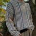 Sweater On Both Sides Men's Korean Style Wear Retro Striped Contrasting Color Round Neck Casual Couple Knitted Sweater Teen_viptrois.com