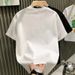 Trendy Brand Versatile Fashionable Round Neck Short T-shirt For Men With Starry Sky And Diamond Hot Stamping Slim Fit,_viptrois.com