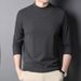 Long Sleeve T-Shirt For Men, Half Turtleneck, Inner Layer Base Shirt, 2024 Spring And Autumn Casual Men's Clothing,_viptrois.com