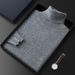 Men's Premium Cashmere Sweater – Classic High Neck Loose Fit Pullover For Autumn & Winter (Beige/Camel/Medium Gray/Black_viptrois.com