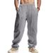 Men's Clothing Loose Wide Leg Casual Pants Men New Linen Trend Hip Hop Sports Pants Men_viptrois.com