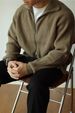 Men’s Chunky Knit Zip-Up Cardigan – High Neck Winter Sweater (Breathable Cotton, 5 Sizes, Minimalist Design, Anti-Wrinkle, Machine Washable)_viptrois.com