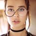 Women's Glasses Flat Glasses Ins Anti Blue Light Glasses Frame New Metal Half Frame Glasses Frame Concave Shape_viptrois.com