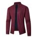 Loom Cross-Border Autumn Winter Men's Fleece-Lined Thickened Cardigan Knitwear European And American Fashion Stand_viptrois.com