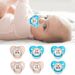 Jinleiou Baby Pacifier Heart Shape Reusable Silicone Comfortable Grip Dummy Pacifier for Household_viptrois.com