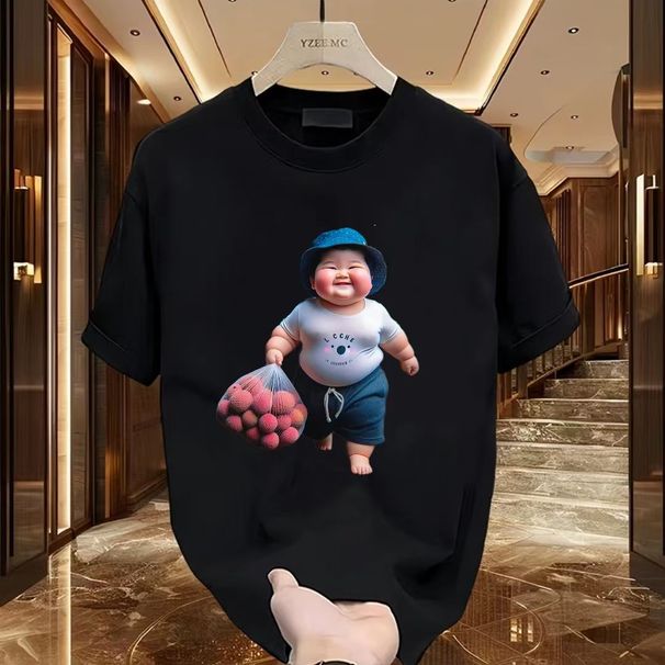 New Men's Wear American Rascal Handsome Short Sleeved T-shirt For Youth Men And Women Summer Ins Trendy Brand Loose_viptrois.com