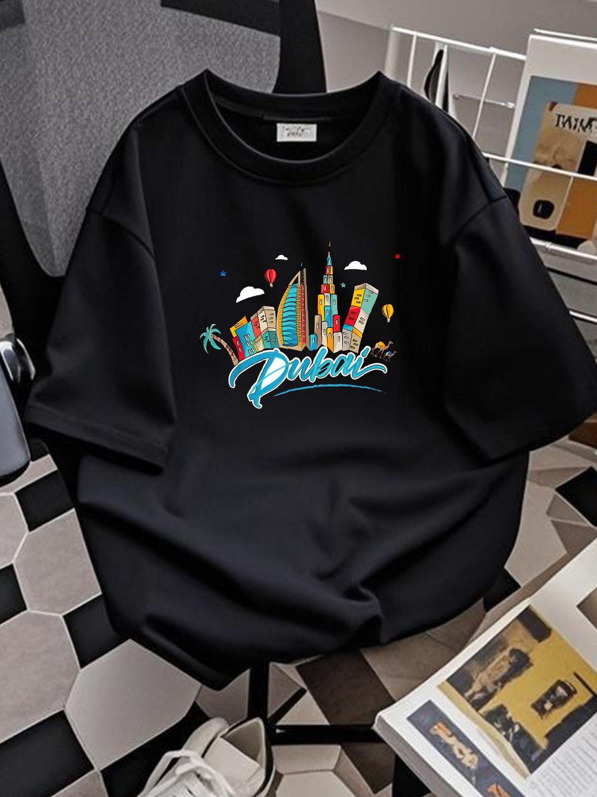 If You Love Dubai Grab Your Tees - T-Shirt Casual Top For Everyday Wear Soft Comfortable Designer Clothes Summer Graphic Unisex Versatile_viptrois.com